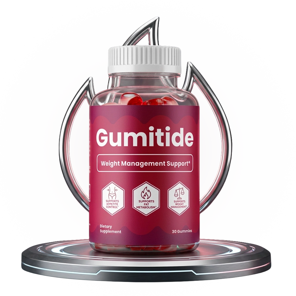 Gumitide natural body support supplement bottle